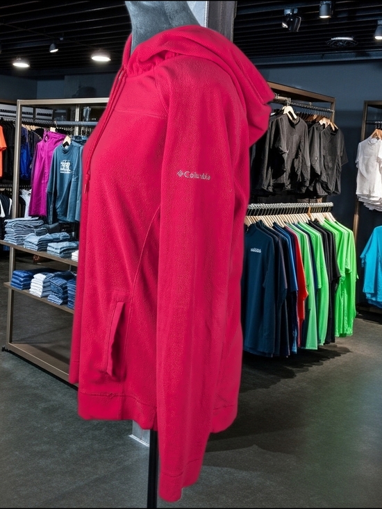 Columbia Tops - Columbia Fleece Pink Pullover Hoodie Women's Size‎ Large light Outdoors
